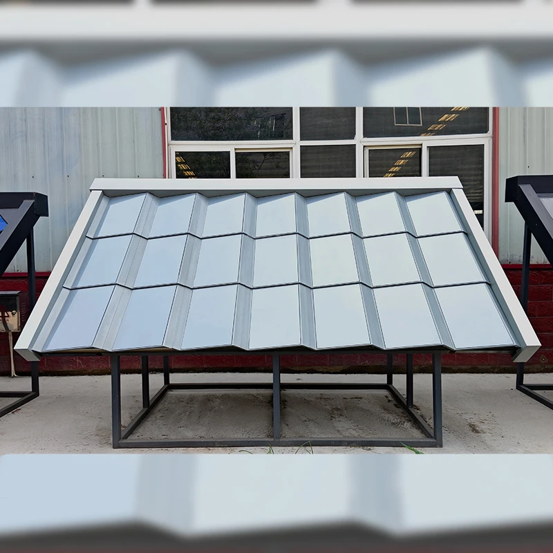 Buildings BIPV with CdTe Thin-Film Technology 24.7W Efficiency Durable Double-Glass Solar Roof Tile for Commercial