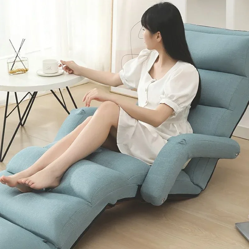 Lazy Sofa Tatami Foldable Washable Floor Sofa Bay Window Leisure Recliner Simple Single Lunch Break Bed