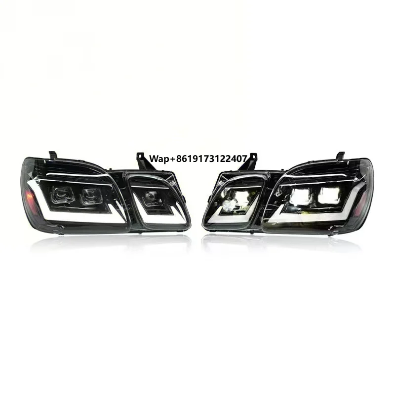 

New Upgrade Modified Full Head Lamp Assembly for LX470 1998-2006 Turn Signals Daytime Running Lights Car LED Headlight