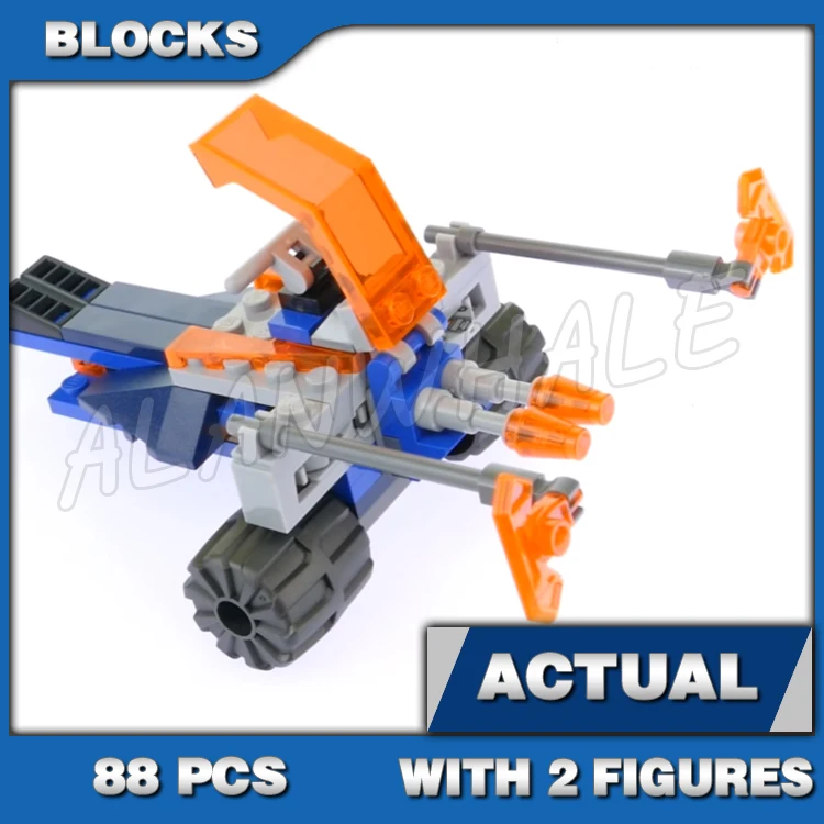 

88 шт. Nexoes Knights Knighton Battle Blaster Ash Attacker Royal Soldier 10484 Строительные блоки Игрушечные кирпичи, совместимые с моделью