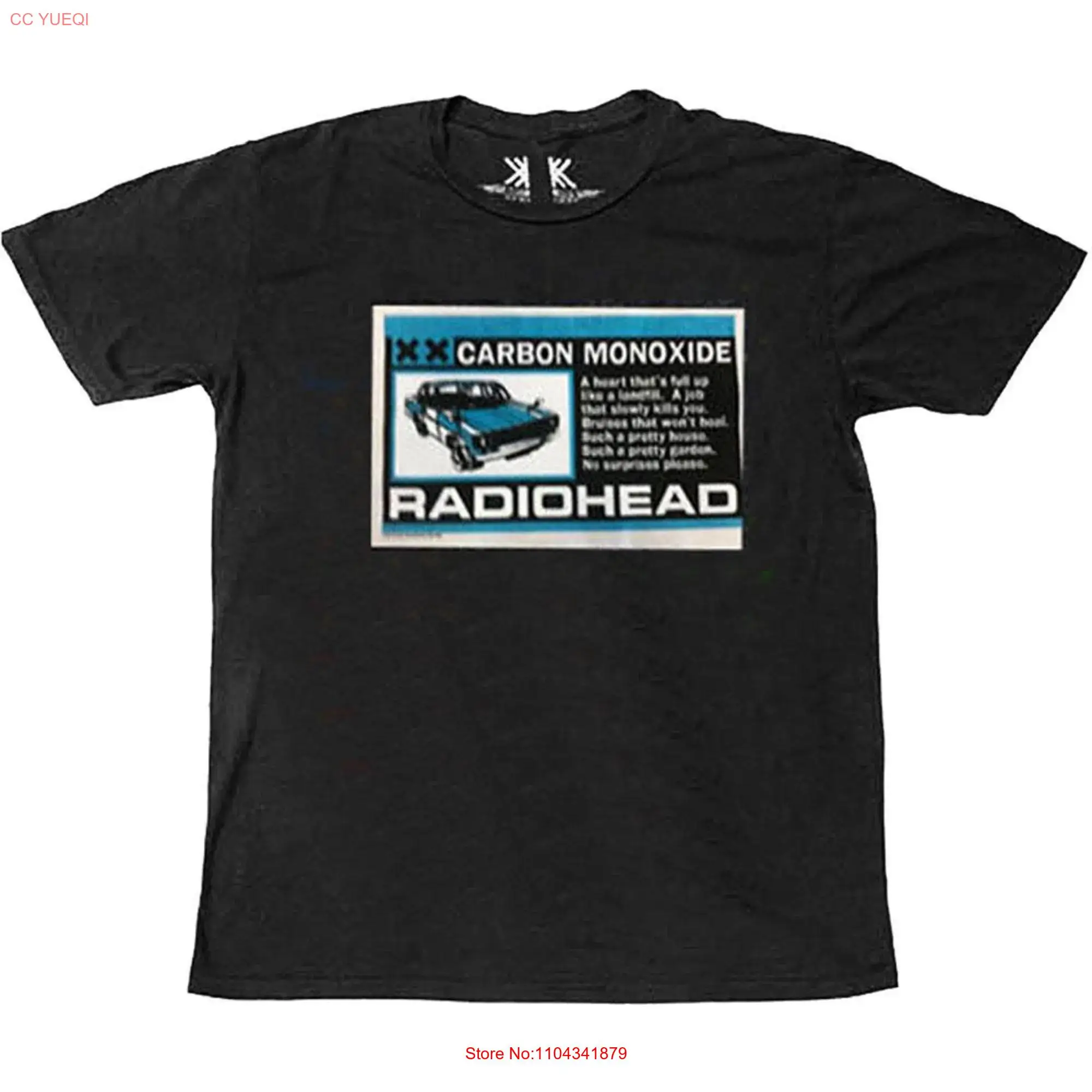 Radiohead T Shirt Carbon Patch