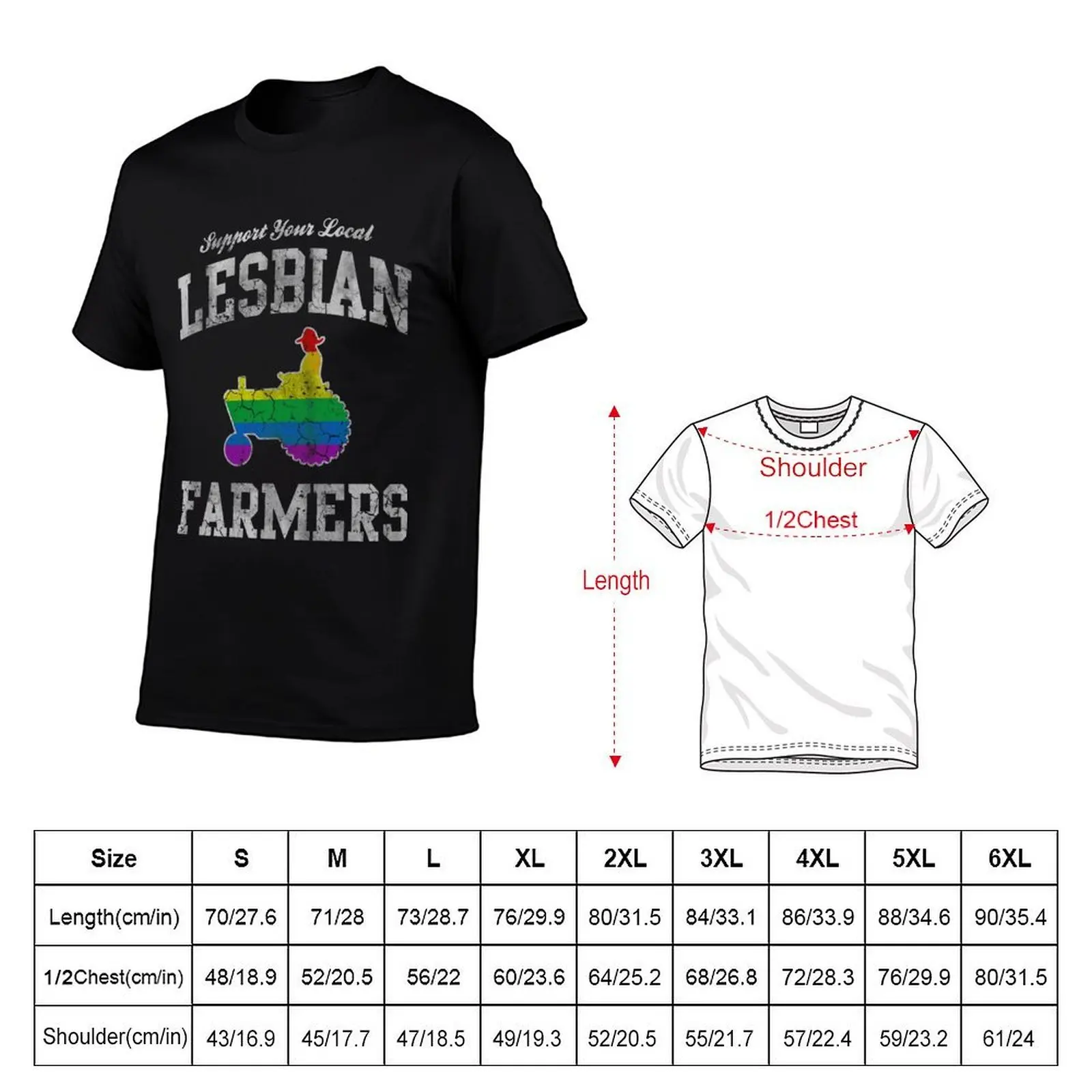 Support Your Local Lesbian Farmers T-Shirt man t shirts for men t shirt for man T-Shirt
