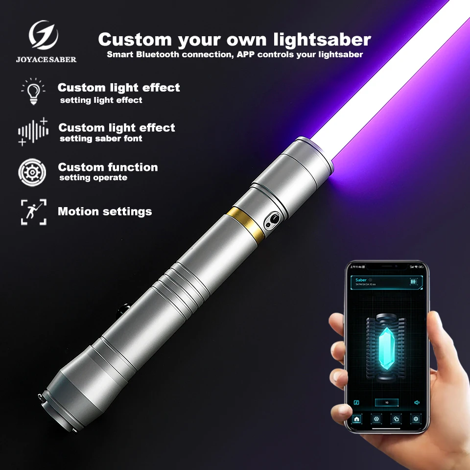 Neopixel Lightsaber Jedi Xenopixel Light Saber Metal Handle Pixel Laser Sword Heavy Dueling Cosplay Sabers Toy YLDSaber