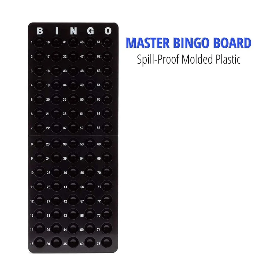 

For Deluxe Bingo Game Set 6 Inch Bingo Cage Master Board 75 Colored Balls 50 Cards 300 Chips