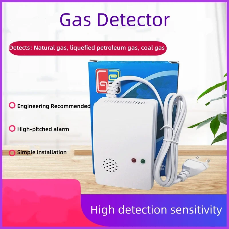 Portable Wall Mounted Independent Gas Detector Alarm Gas Leak Detector Tester Propane Methane Safe Natural Gas Alarm Sensor