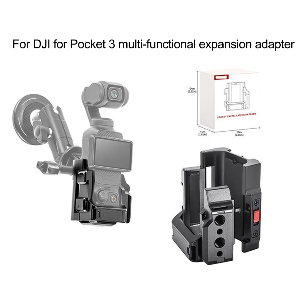 

Metal Extension Adapter Metal Expansion Frame Indicator Card Hand Strap For Pocket 3 Versatile Mounting Secure Protection