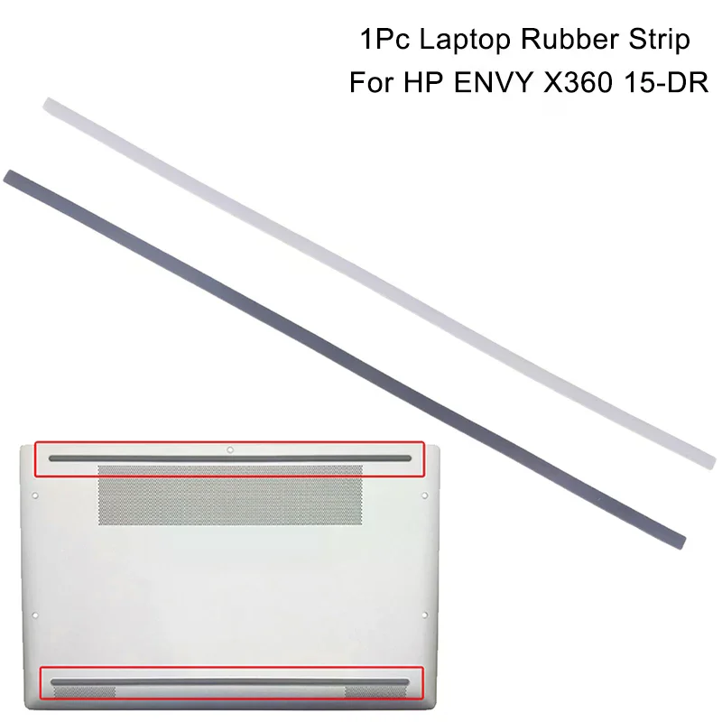 1Pc Rubber Strip Laptop Bottom Shell Cover Foot Pad For  ENVY X360 15-DR Non-Slip Bumper Feet Strip
