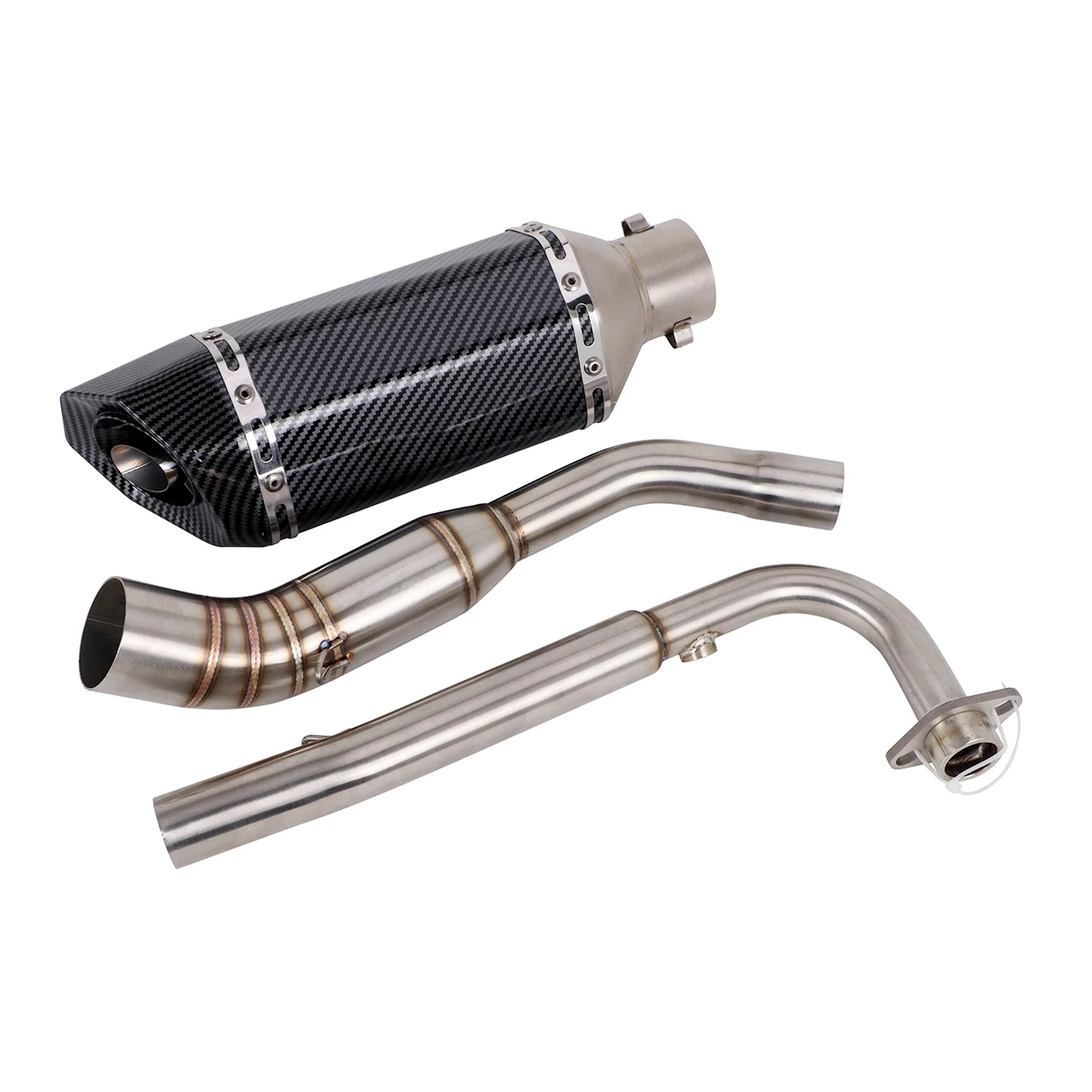 For Kawasaki Z125 Pro 2018-2025 Kawasaki Z125 2015-2018 Motorcycle Exhaust Front Link Pipe Escape Full System view 4