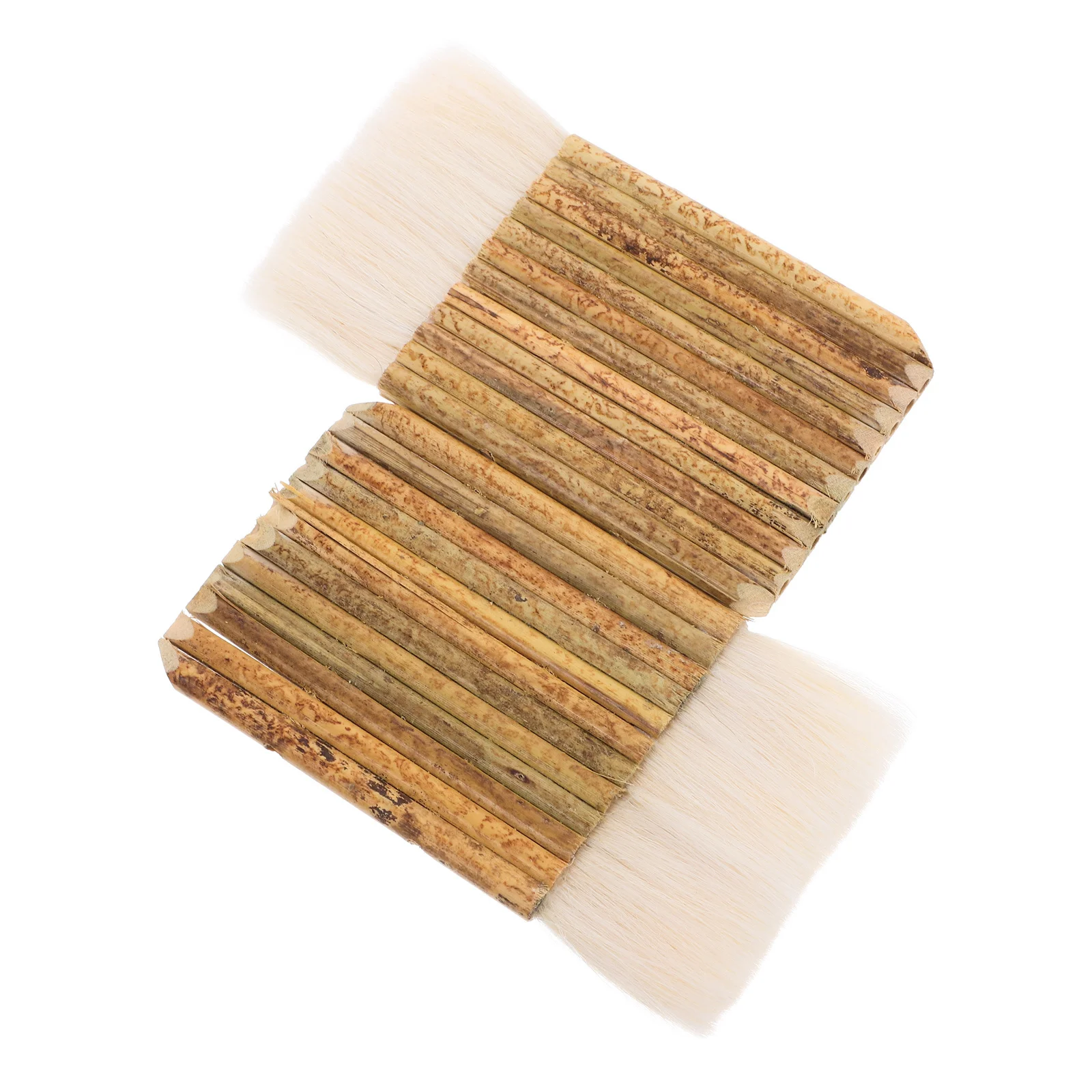 

2Pcs Bamboo Handle Hake Brushes Soft Bristle for Calligraphy Sketching Pottery Watercolor Oil Acrylic Glue Painting Brush
