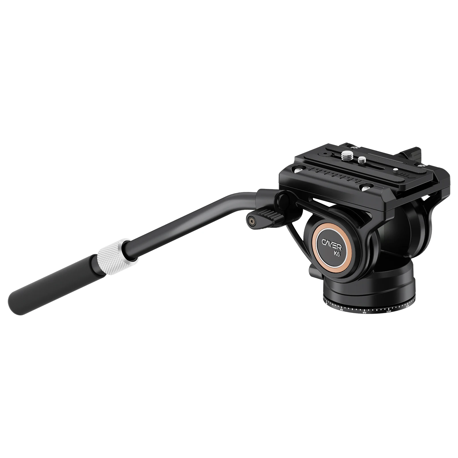 

Cayer K6 New Arrival Tripod Fluid Head Pan Tilt Video Head 8 KG Load Capacity Tripod Head for Compact Video Camera and DSLR