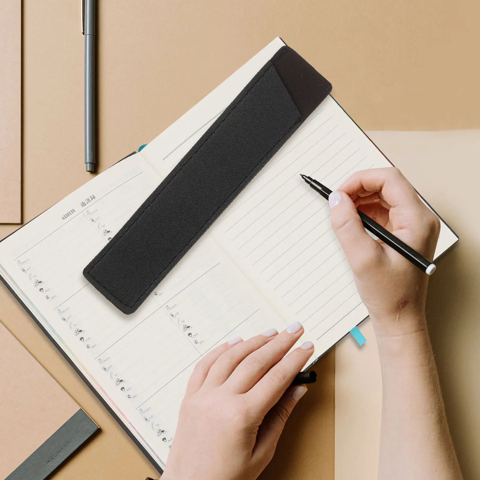 

Набор из 12 эластичных держателей для ручек, защитных чехлов для карандашей, портативных аксессуаров для блокнотов и ежедневников