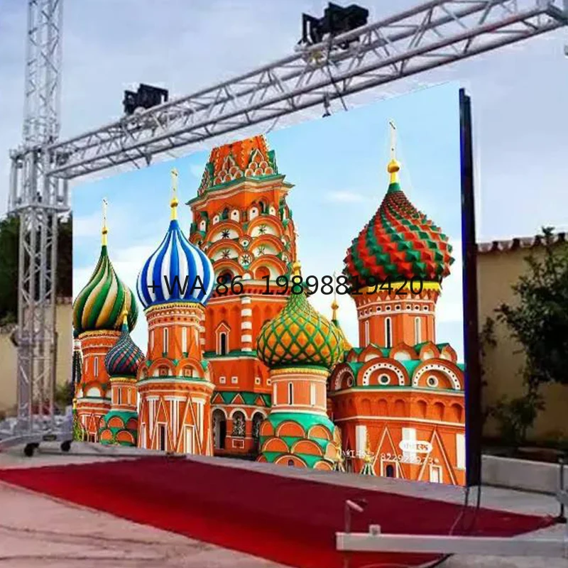 تخصيص تأجير في الهواء الطلق P4.81 Led شاشات الحفل IP65 مستوى مقاوم للماء 500*1000 مللي متر شاشة حائط فيديو Led لوحة حائط الفيديو