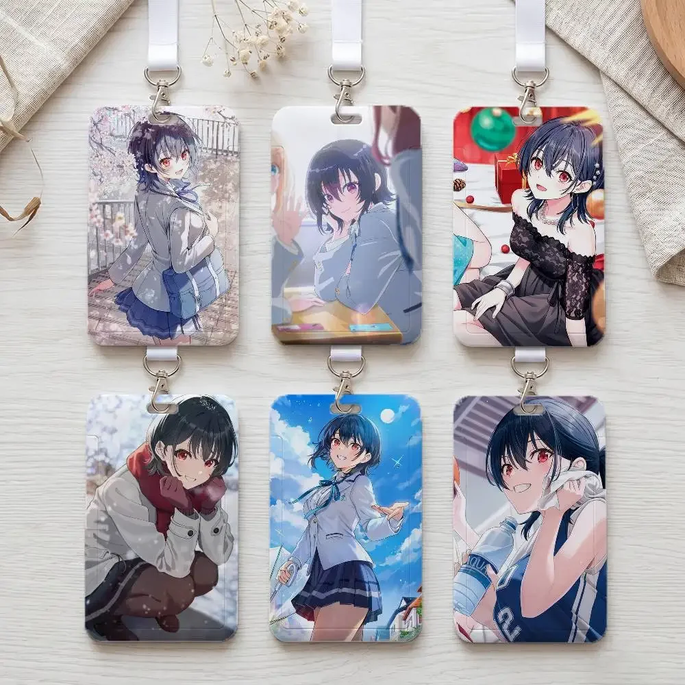 Cute Anime Umi Asanagi Manga  Fashion ID Card Holder Business Work Card Sleeve Protector