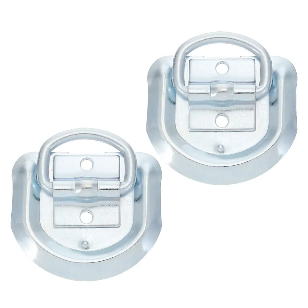 

2Pcs D Trailer Hitch Accessories Floor Hooks Stainless Steel Heavy Duty Trailer Hitch Accessories Antislip Cargo Anchor Pins