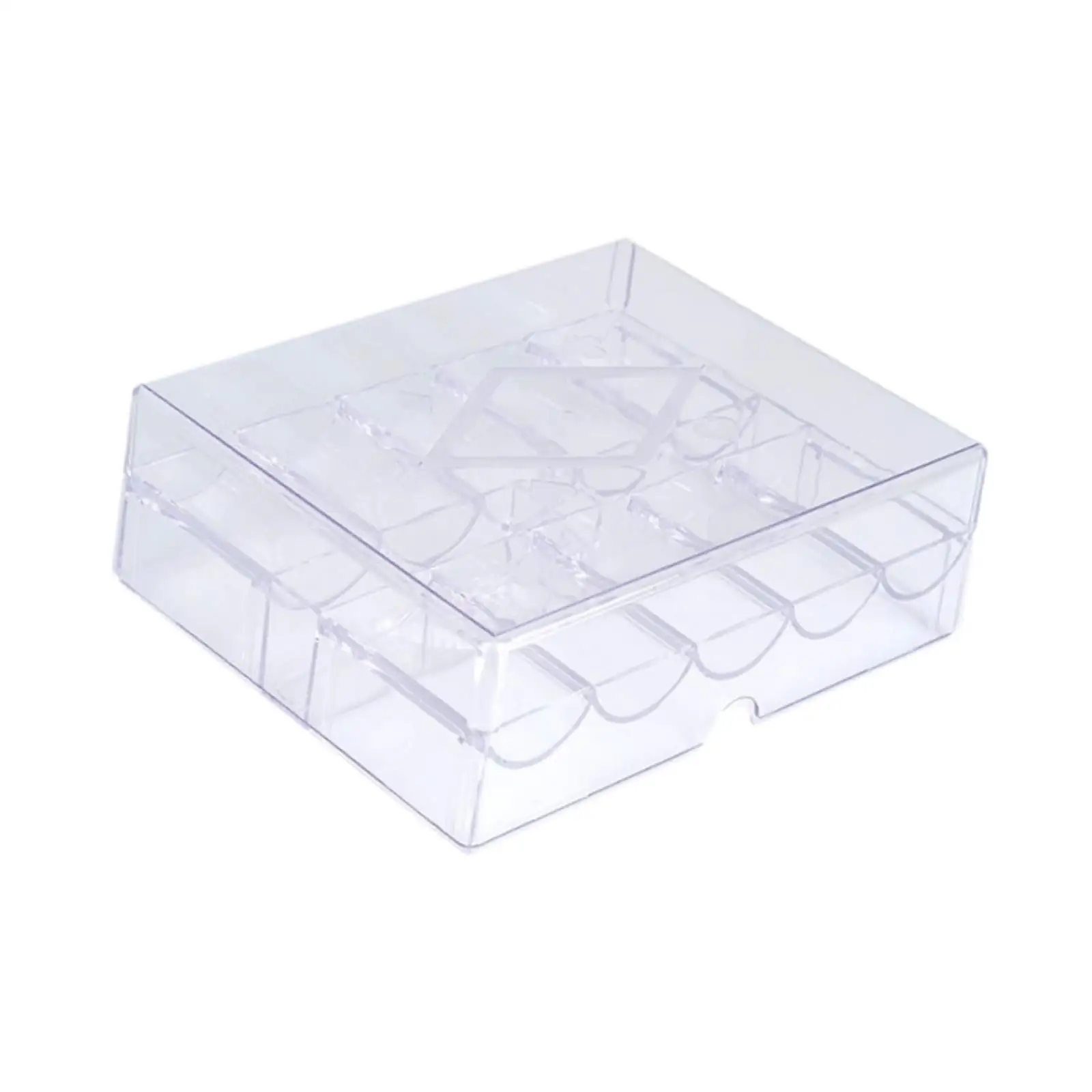 حافظة رقاقة شفافة من الأكريليك، منظم خفيف الوزن يحمل 200 شريحة لملحقات ألعاب حفلات الطاولة #4