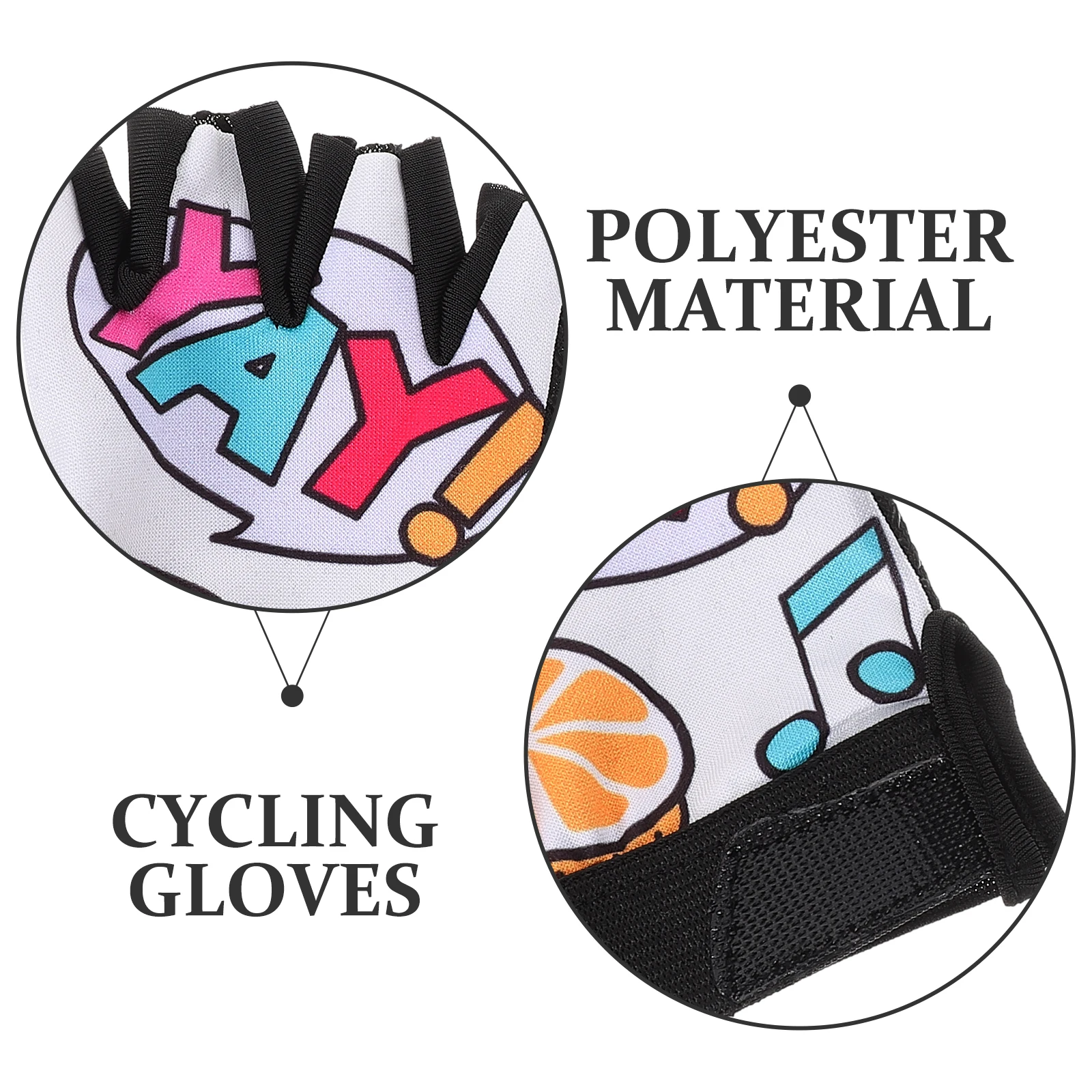 1Pair Cycling Gloves Shock Absorbing Sun Protection Breathable Anti Slip Outdoor Sports Accessories Riding Gloves