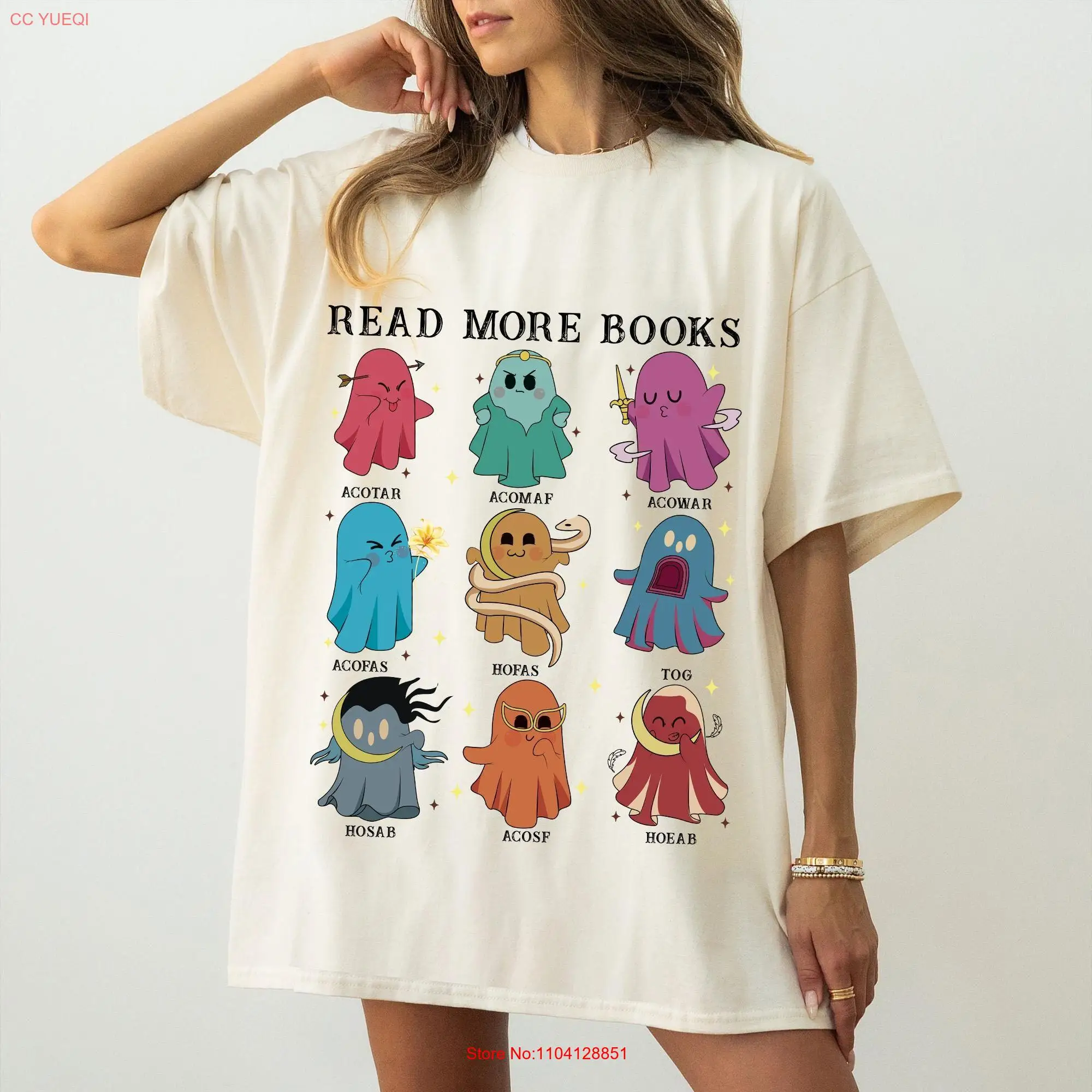 Book Ghost Throne Of Glass T shirt Acotar Reading SweaT Teacher Bookish Ghosts Halloween Lover Sjm long or short sleeves