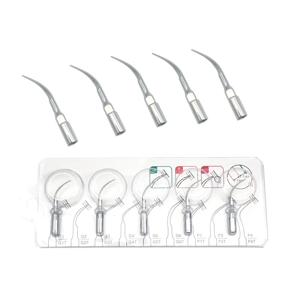 

5pcs/pack Dental Ultrasonic Scaler Scaling Tips Handpiece Fit EMS Woodpecker UDS Dental Scaler Tips P1