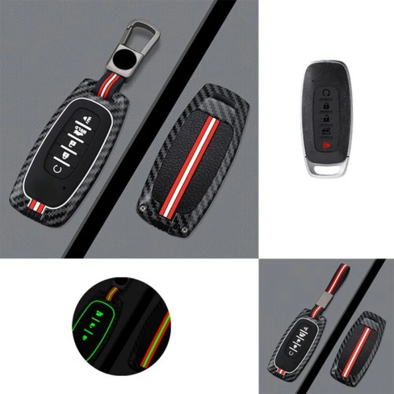 

A + силиконовый чехол для дистанционного ключа автомобиля из цинкового сплава для Nissan Pathfinder Rogue 2023+