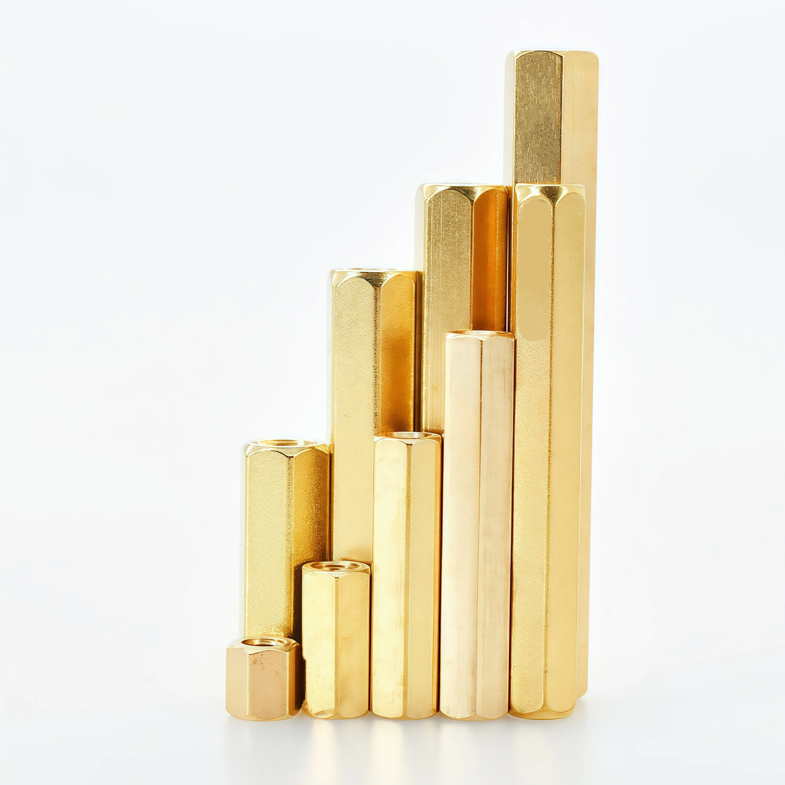 Vite distanziale in ottone M2 M2.5 M3 M4 M5 M6 M8 Scheda madre Scheda esagonale Rack Distanza bullone Rame femmina PCB Pilastri Bullone Vite