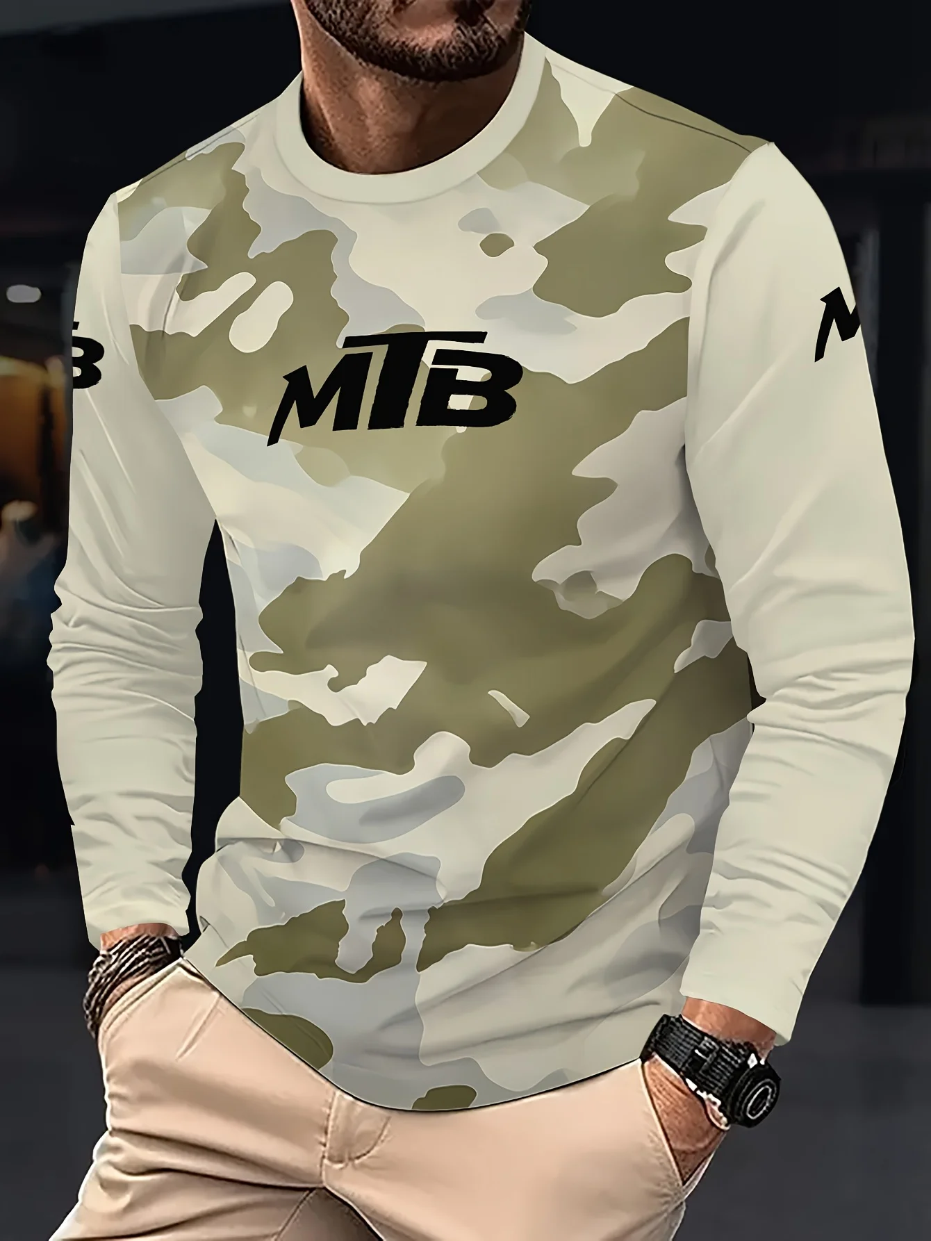 2026 Spring and Autumn MTB Black Long-sleeved T-shirt for Men Women, Fashionable and Trendy, Multiple Motorcycle T-shirt Styles