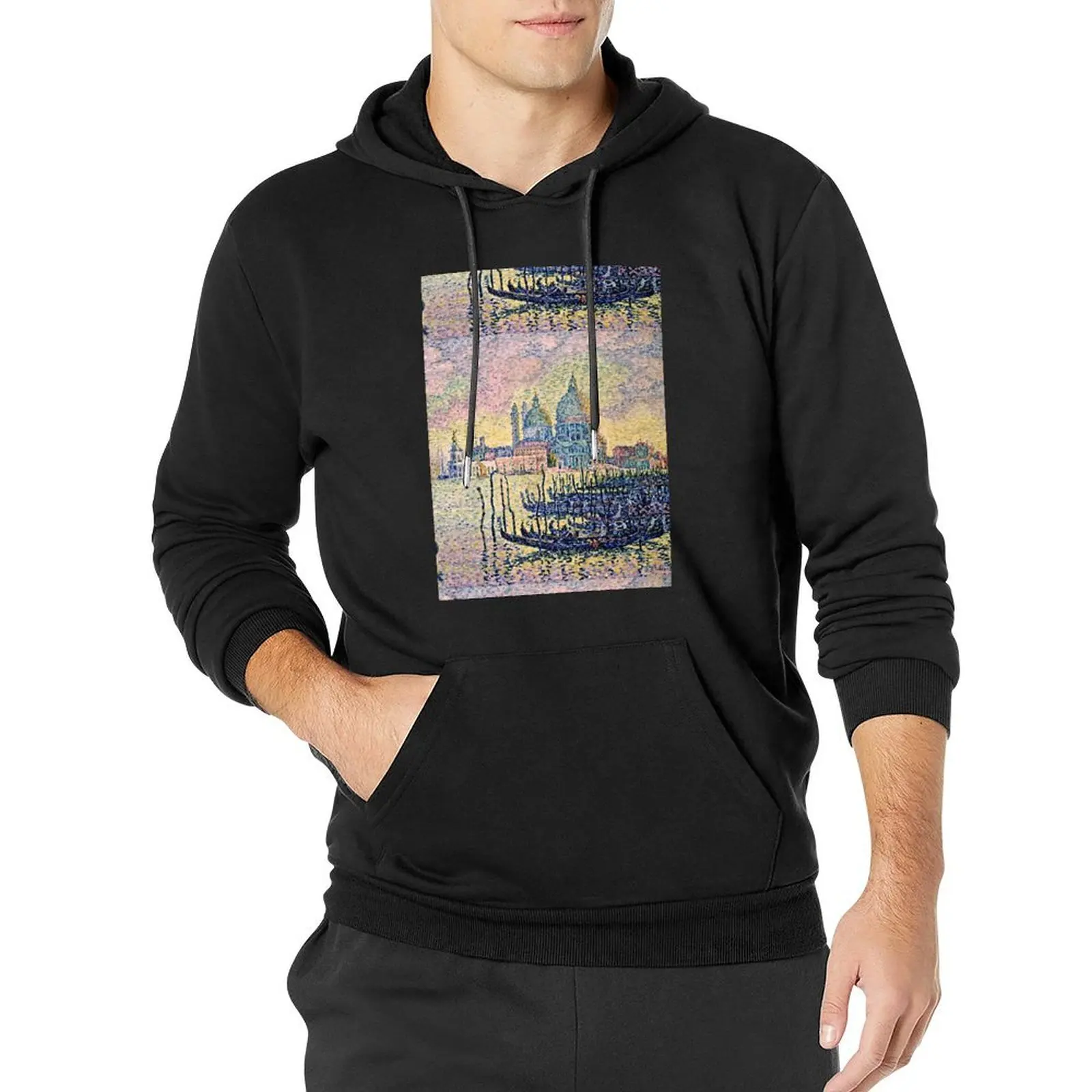 Paul Signac - Entrance To The Grand Canal, Venice Pullover Hoodie men's coat men wear hoodies and sweatshirts new