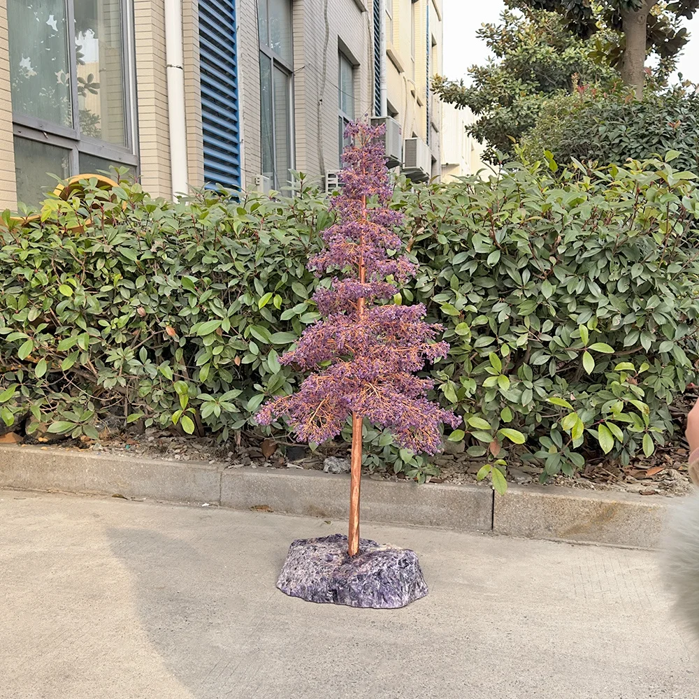 

Natural Crystal Bulk Healing Crystal Large 1.2m Potato Chips Home Decoration Tree Crafts