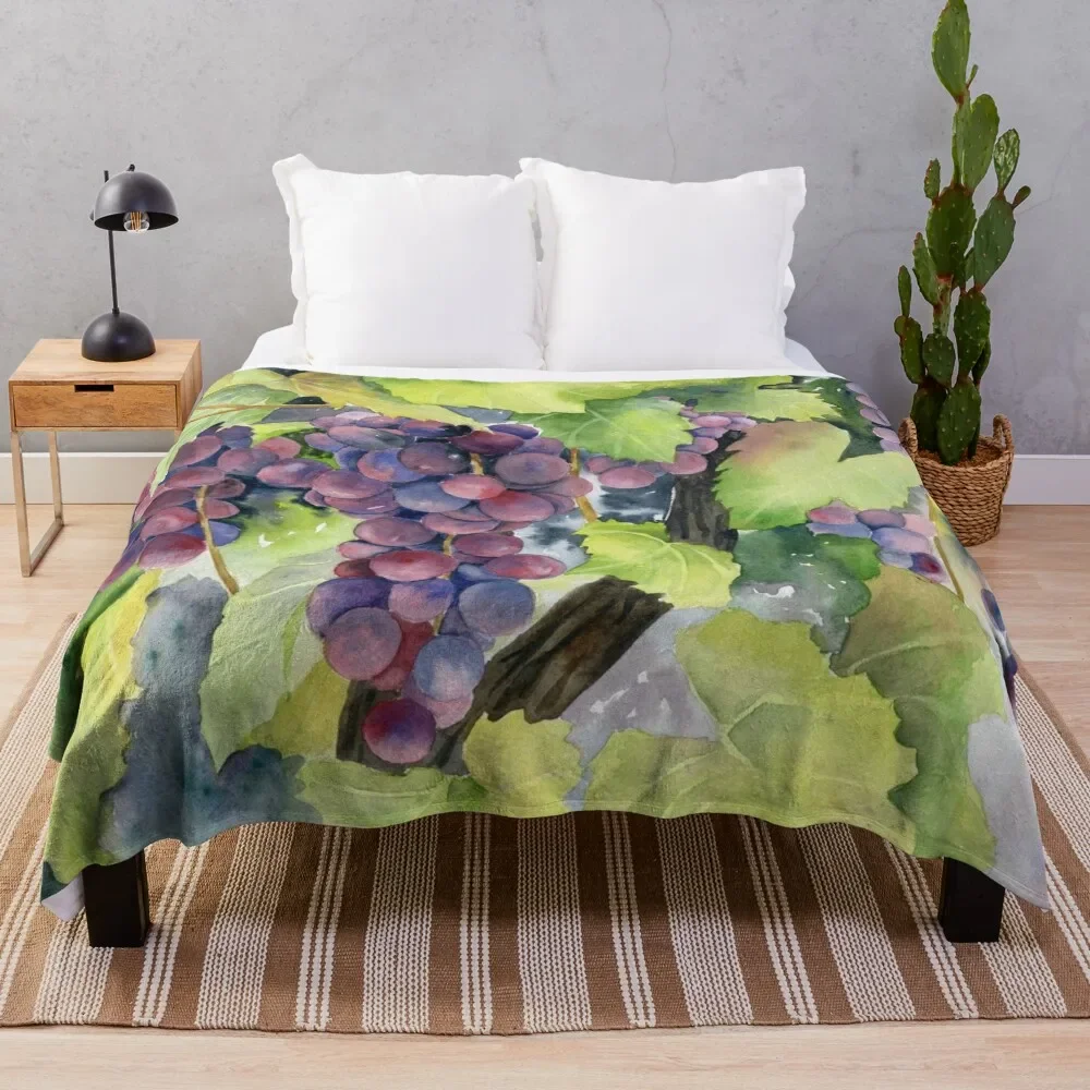 Grape Vines Throw Blanket Bed covers Softest Blankets