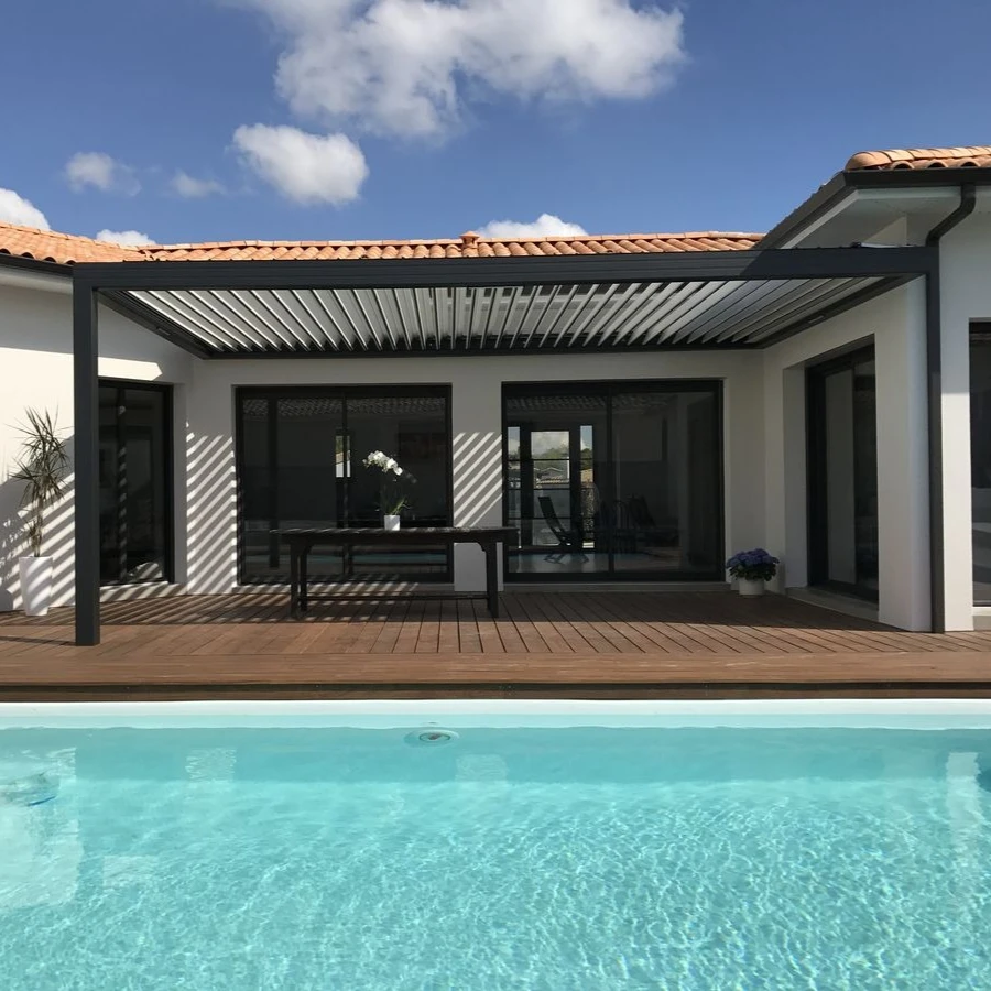 Factory Direct 3x4 3x6 Metal Pergola Waterproof Louver Roof for Outdoor Garden Patio Motorized Arbours Aluminum Bois Pergolas