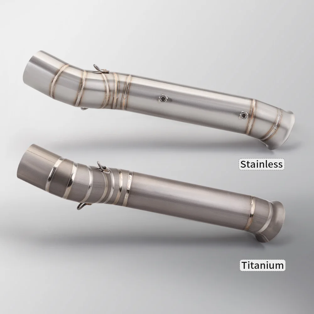 ل 800MT MT-800 منتصف وصلة PipeMid وصلة الأنابيب الانزلاق على 51 مللي متر أنبوب العادم ل كاتم صوت الدراجة النارية 2021-2024