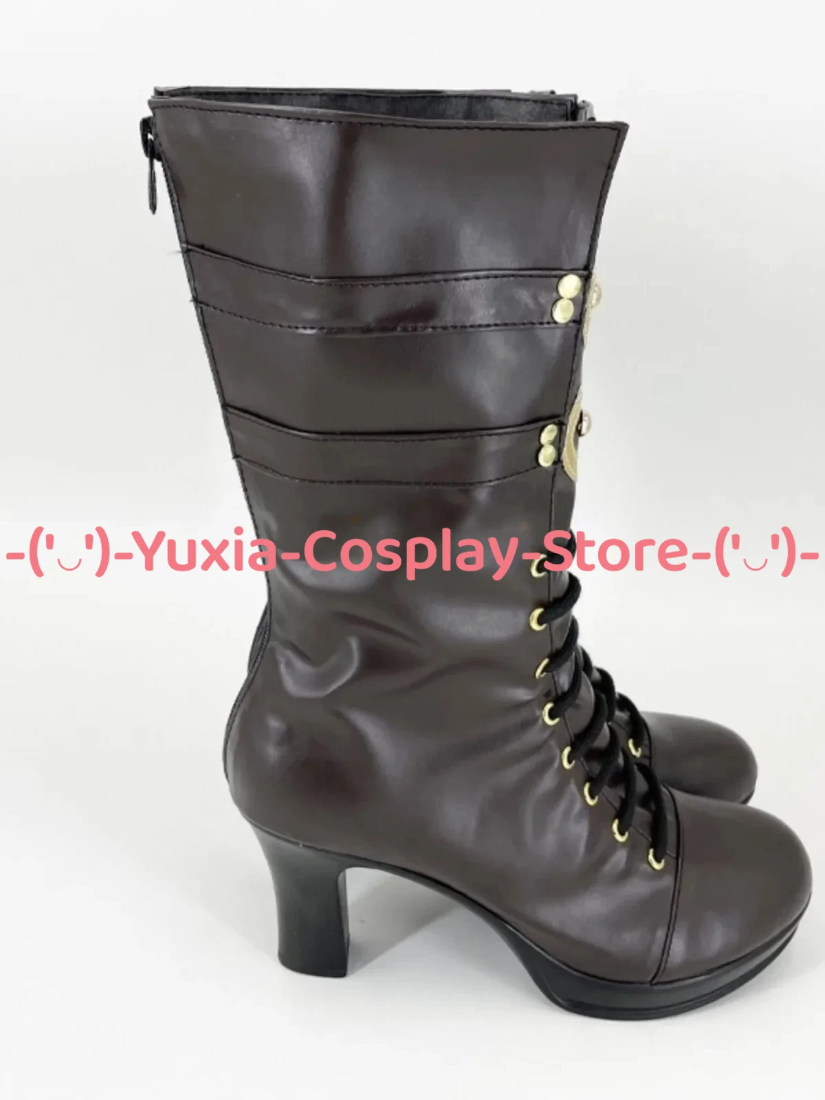 유샤이아코스프레! Identity V 향수 제조공 코스프레 신발 애니메이션 게임 캐릭터 소품 PU 가죽 부츠 할로윈 카니발 파티 의상
