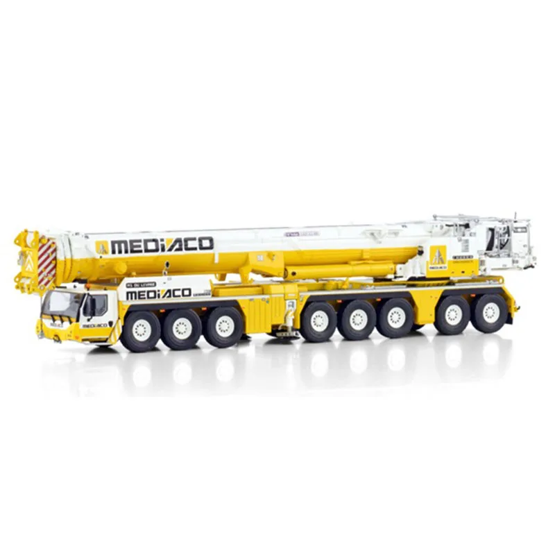 Diecast 1:50 Scale Liebherr Ltm 1650-8.1 Crane MEDIACO 51-2150 Alloy Simulation Engineering Vehicle Model Collection Ornament