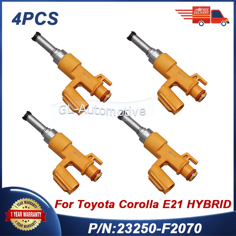 

4PCS Fuel oil Control Fuel injector For Toyota Corolla E21 HYBRID 23250-F2070