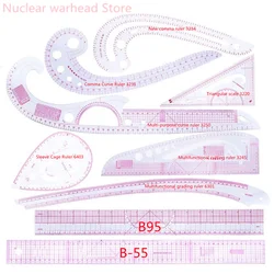 9 Piece Set Metric Clothes Curve Sewing Ruler Drawing Stencil Making Grading Curve Rule Pattern Making Accessories Making