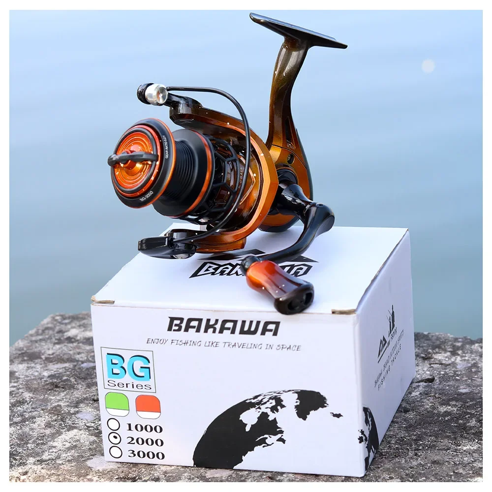 JOSBY Max Drag 15kg Spinning Fishing Reel 1000 2000 3000 All Metal Wire Cup Pesca   5.2:1 Gear Ratio Durable Carp Wheel Tackle