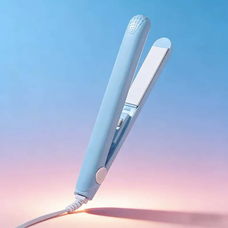 Mini Hair-Straightener Curly and Straight Hair Supplies Thermostatic Electric Ceramic Curling Iron National Standard Double Flat