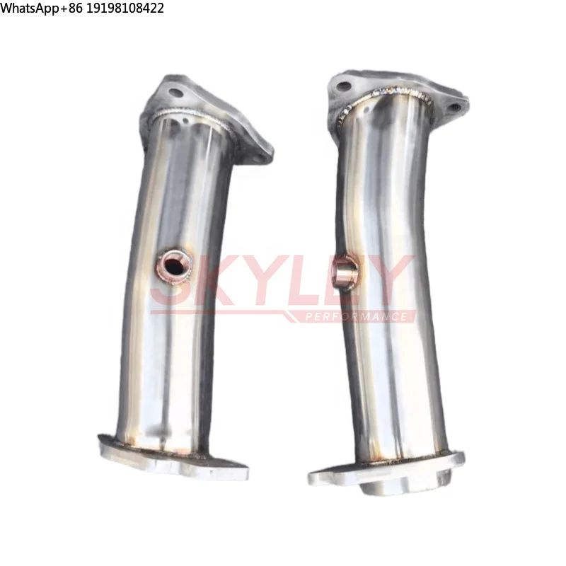 

SKYLEY 304SS High Flow Design Upgrade Exhaust Downpipe for Chevrolet Corvette C8 Z06 and C8 Performance Exhaust Test Pipes