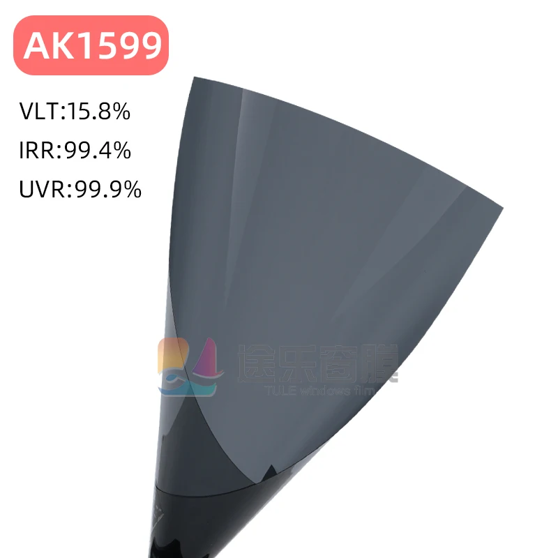 Film Kaca Mobil Nano Keramik 4MIL UV 99% Harga Pabrik 1.52*30m Film Kaca Mobil Anti Panas Film Kaca Mobil Berwarna