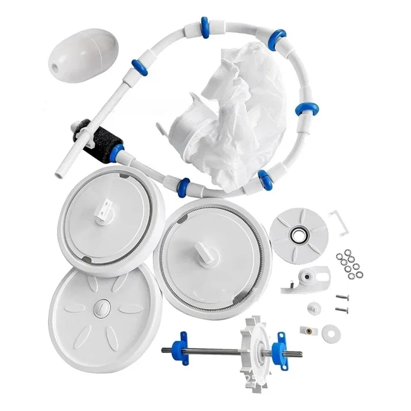Pool Cleaner Rebuild Kit Compatible Forpolaris 180 280 Includes Wheels, Tires, Shaft, Bearings, Bag, Hose