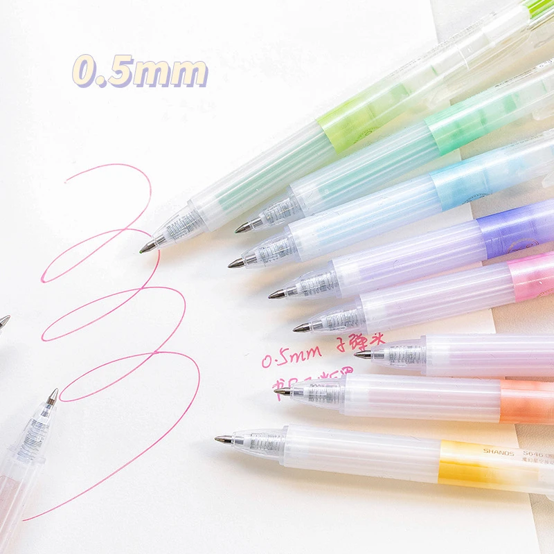 1pcs Zodiac Signs Gel Pen Set Magic Clip 12 Constellation Juice Color Ink 0.5mm Ballpoint for Writing School Gift A7026