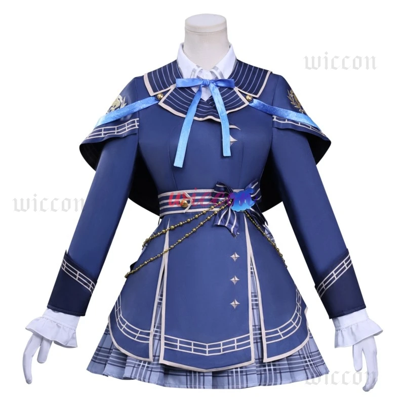 Vtuber Amagai Ruka Косплей Костюм Парик Пальто Платье Юбка Женский Костюм Парик Обувь Полный Комплект Хэллоуин Карнавальная Вечеринка Для Женщин