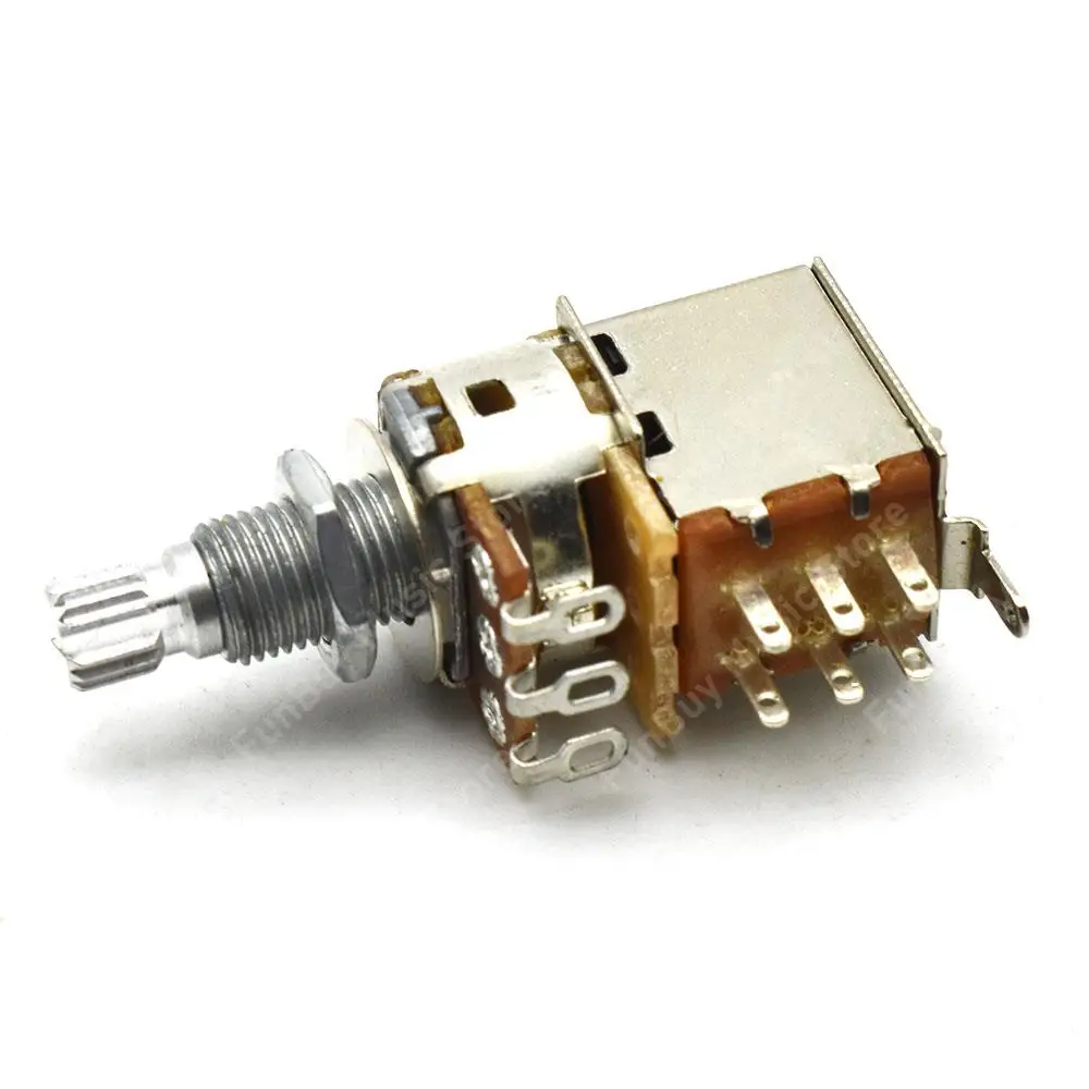 Guitar Potentiometer Switch Pot A500K B500K Push Pull Guitar Control Pot Potentiometer Volume Potentiometers Guitar Parts