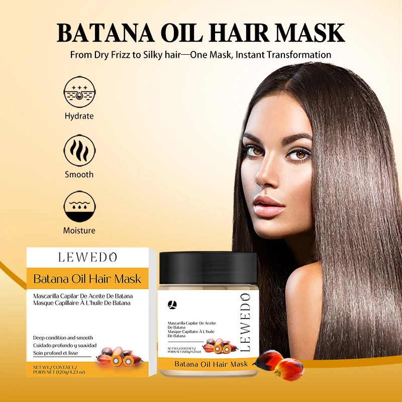 

100% Pure Organic Hair Mask Batana Oil Hair Growth Oil Natural Treatment Nourish Reduce Hair Loss Anti-Breakage Hair Products