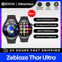 [Flagship 2024]Zeblaze Thor Ultra Android Smart Watch AMOLED Screen 4G Independent Network Built-in GPS 16GB Storage Google Play