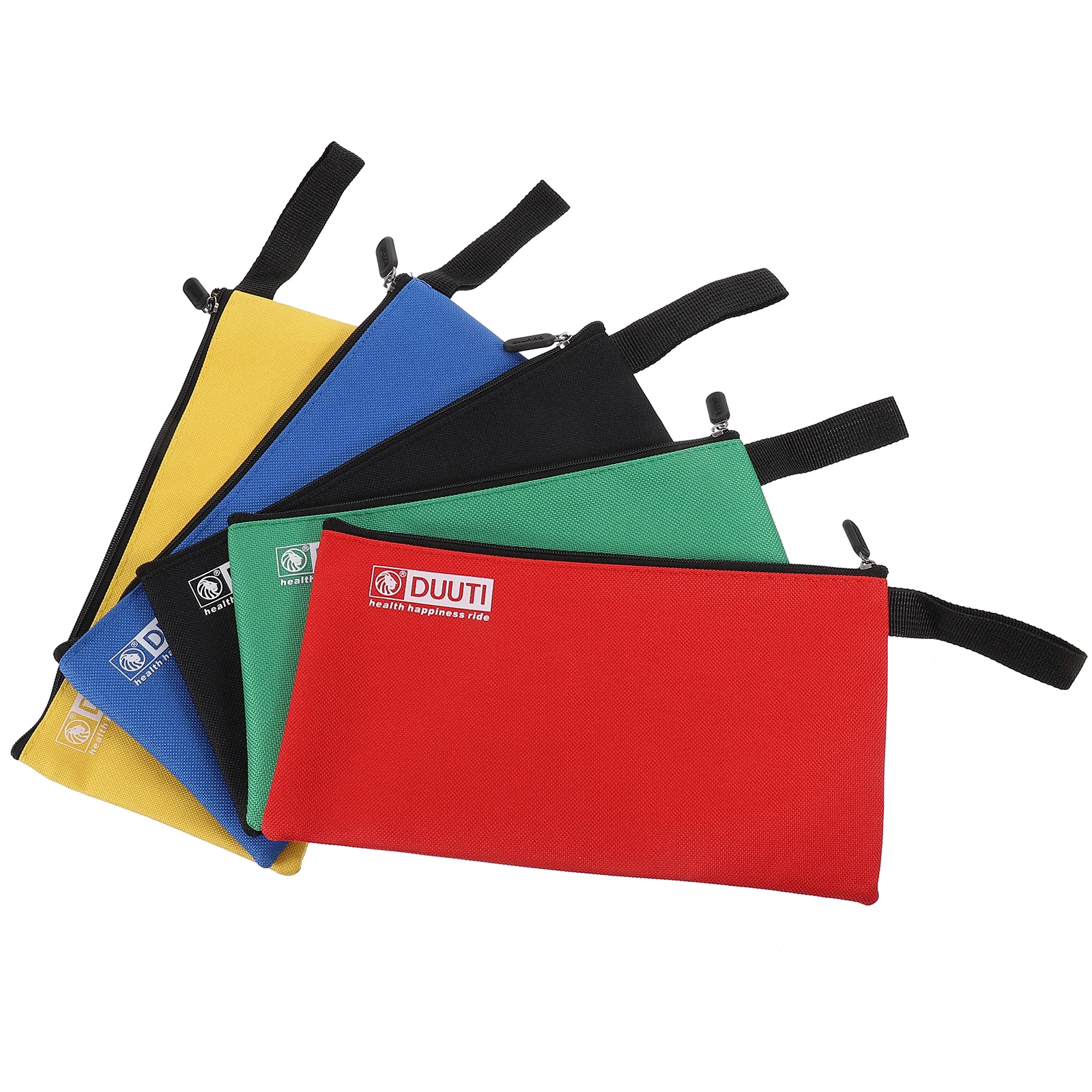 5pcs Heavy Duty Multi-purpose Canvas Zipper Tool Pouches Bag Organize Storage Bags (Assorted Color)