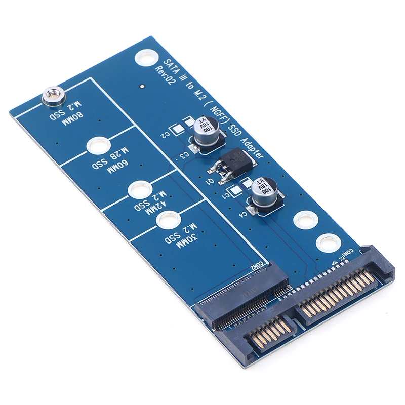 1 buah tambahkan kartu NGFF M.2 adaptor M2 SATA3 Raiser M.2 ke adaptor SATA SSD M2 ke SATA kartu ekspansi B kunci dukungan 30/42/60/80mm