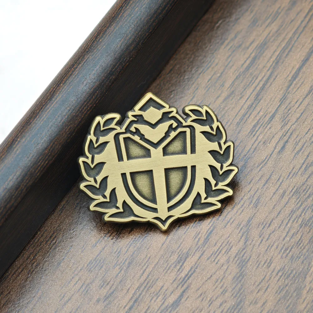 Azur Lane Sardegna Empire Metall-Emaille-Anstecknadel, Spiel-Cosplay-Schild-Abzeichen, Lorbeerkranz-Brosche, Reversnadeln, Anime-Fan-Geschenk, Itabag – Detail 10