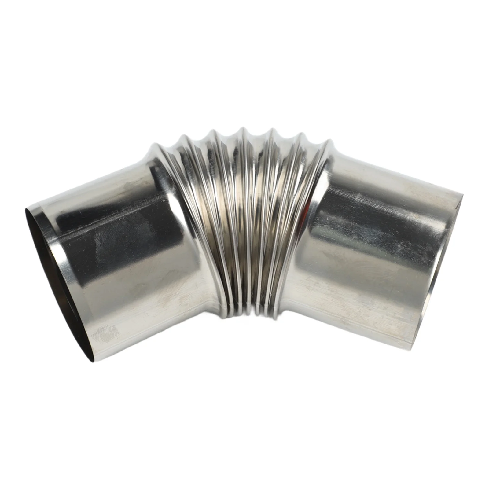 Stainless Steel 45 Degree Elbow for Chimney and Multi Flue Stove Pipes Suitable for Wood Fireplaces and Gas Water Heaters