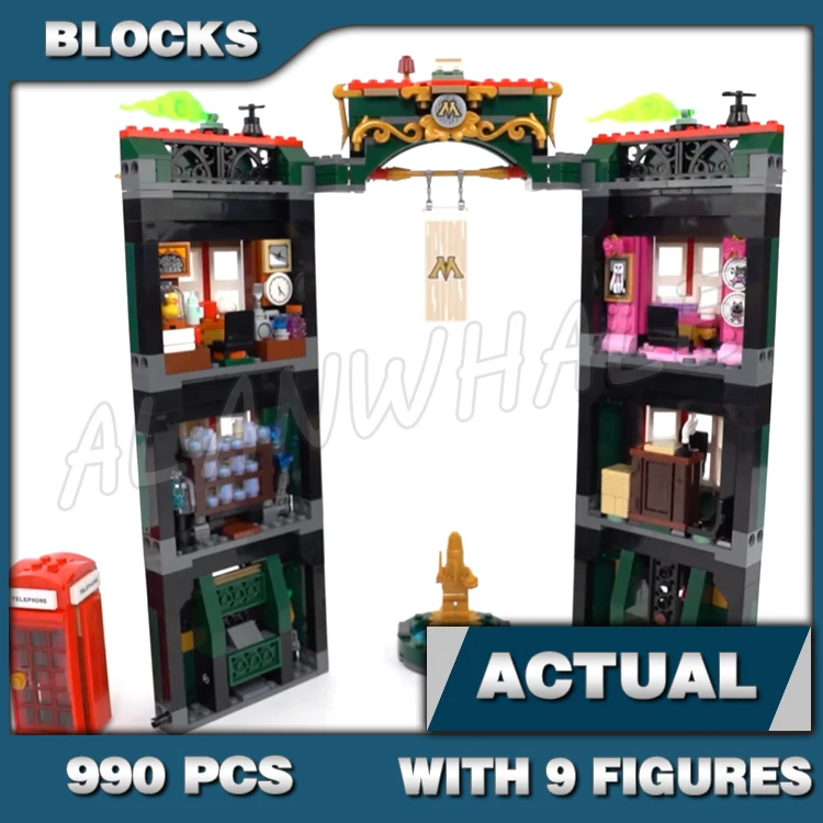 

990pcs Magical World of Wizards The Ministry Hall of Prophecy and Court Room 6068 Building Blocks Toys Compatible With Model