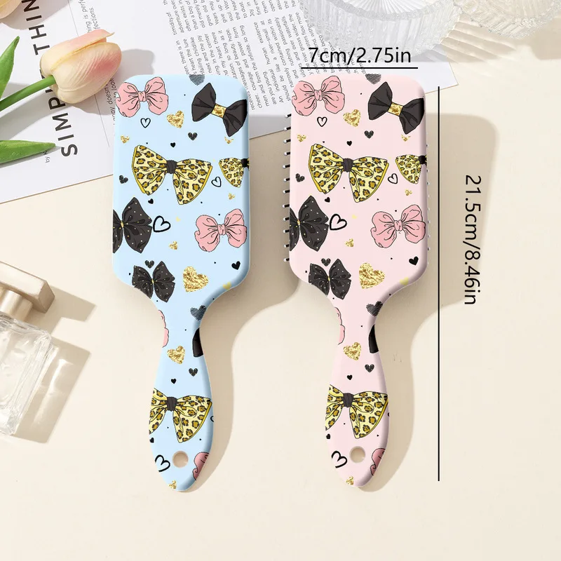 1pc butterfly knot pattern airbag massage comb-anti-static,with smooth styling,combing, and knotting,Special for real hair wigs